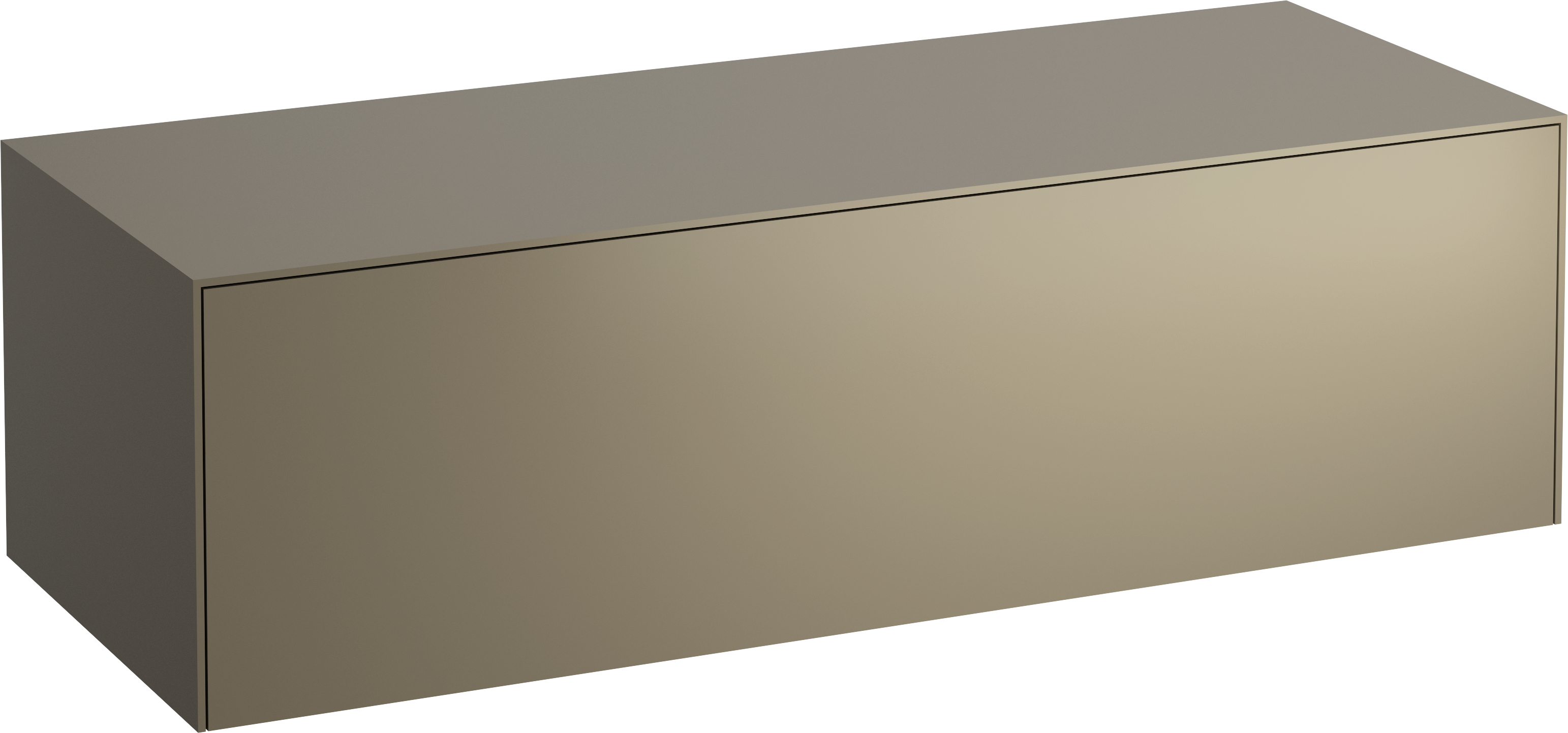 Laufen Sonar Schrank mit Arbeitsplatte 117.5x45.5x34 cm Unterschrank hängend kastanie-kupfer H4054200340421