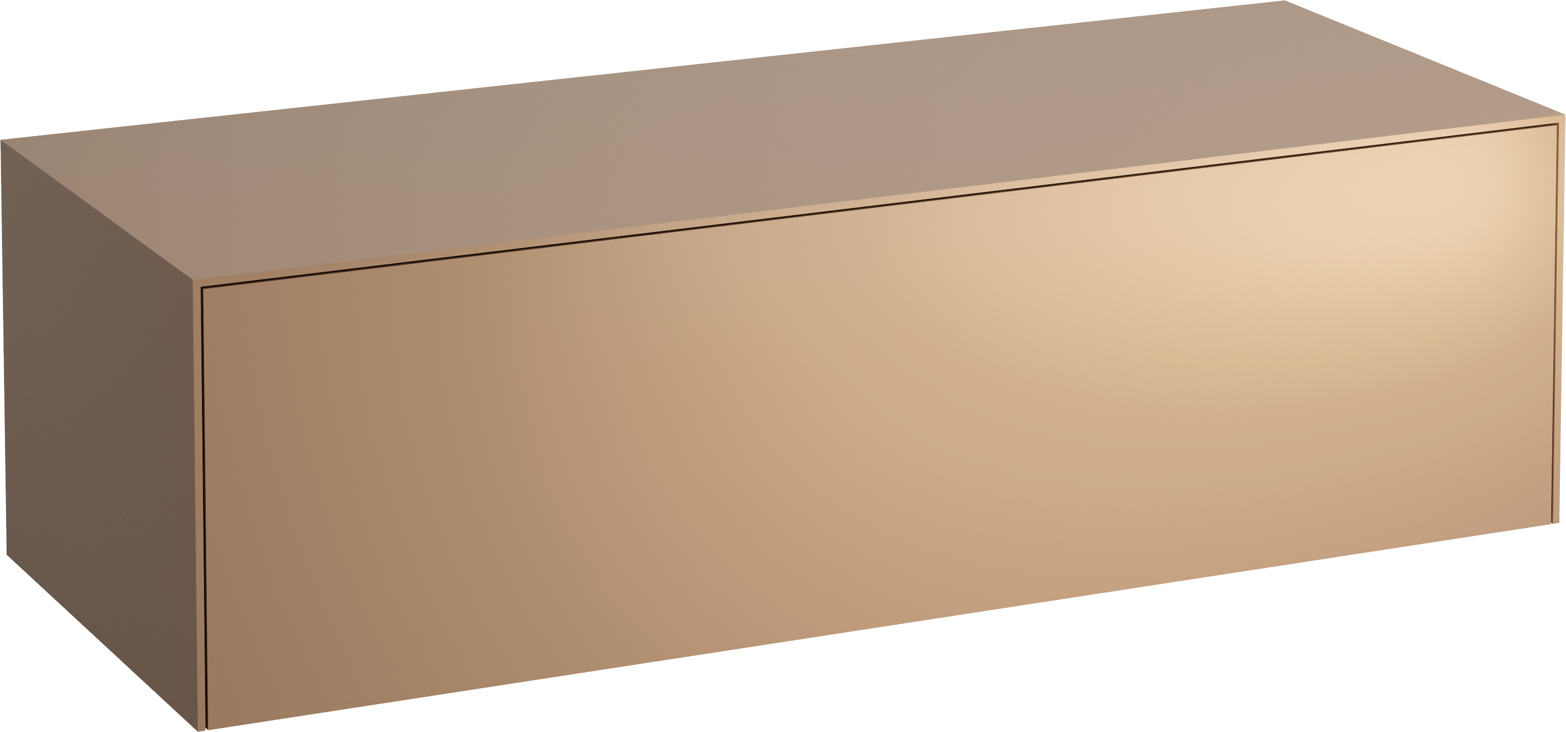 Laufen Sonar Schrank mit Arbeitsplatte 117.5x45.5x34 cm Unterschrank hängend kupfer H4054200340411