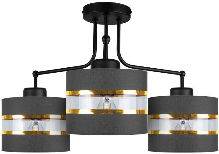 Candellux Andy Deckenlampe 3x40 W schwarz-gold 33-06141