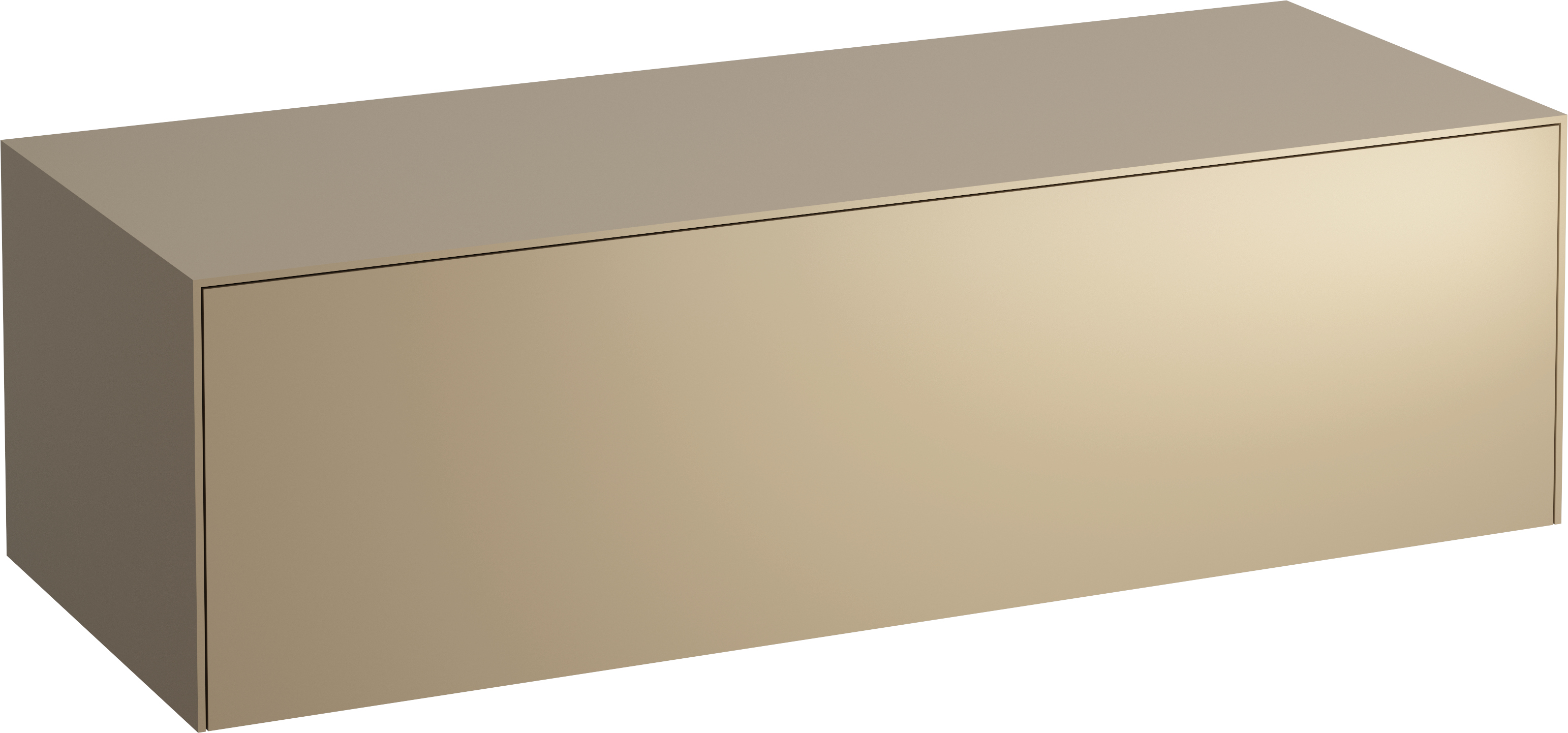 Laufen Sonar Schrank mit Arbeitsplatte 117.5x45.5x34 cm Unterschrank hängend gold H4054200340401