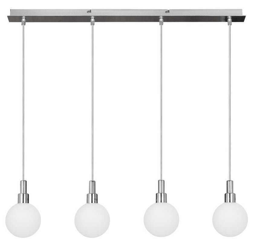 Candellux Maldus Pendelleuchte 4x40 W weiß-chrom 34-01474