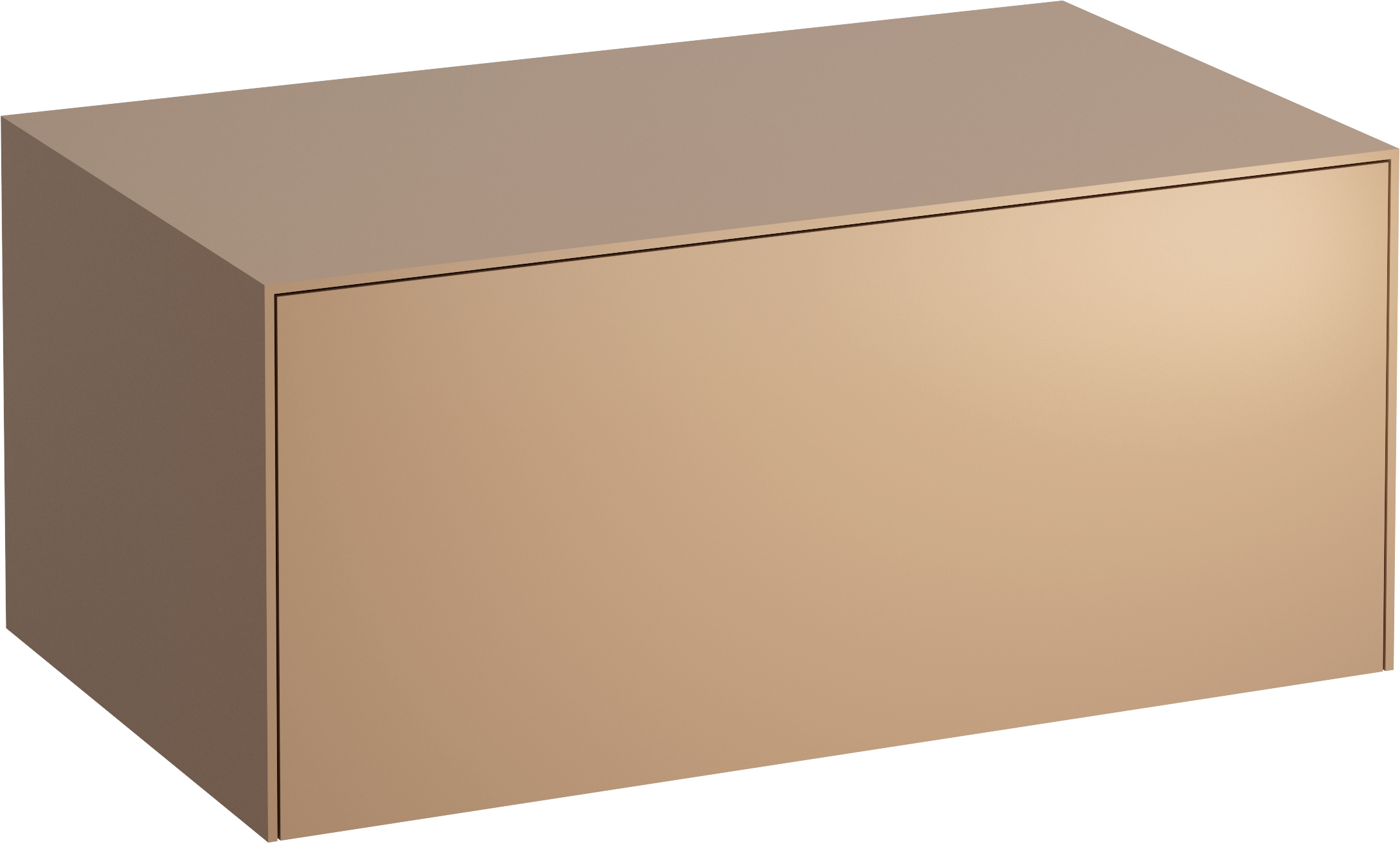 Laufen Sonar Schrank mit Arbeitsplatte 77.5x45.5x34 cm Unterschrank hängend kupfer H4054100340411
