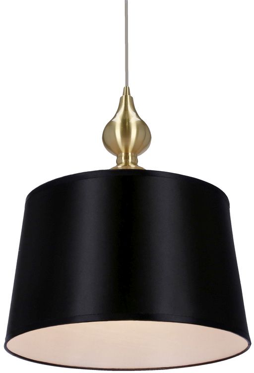 Candellux Prima Pendelleuchte 1x60 W schwarz-gold 31-09241