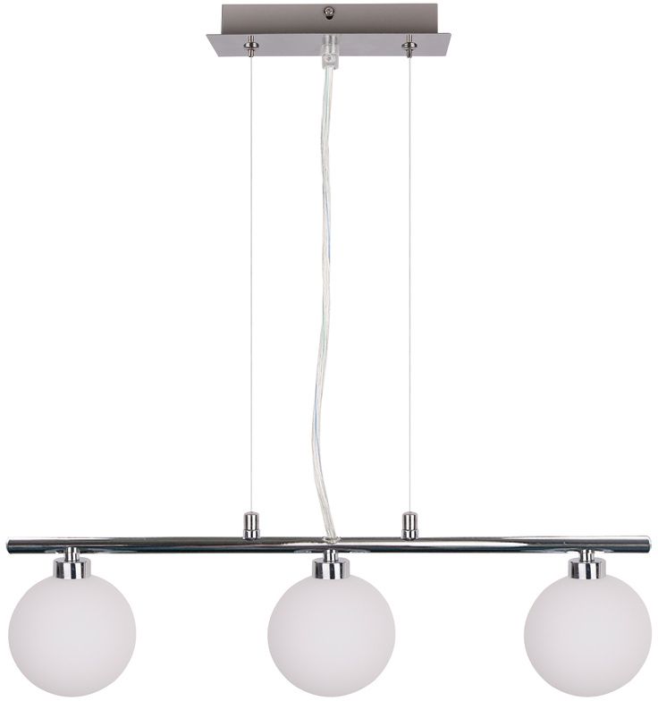 Candellux Raisa Pendelleuchte 3x40 W weiß-chrom 33-01382