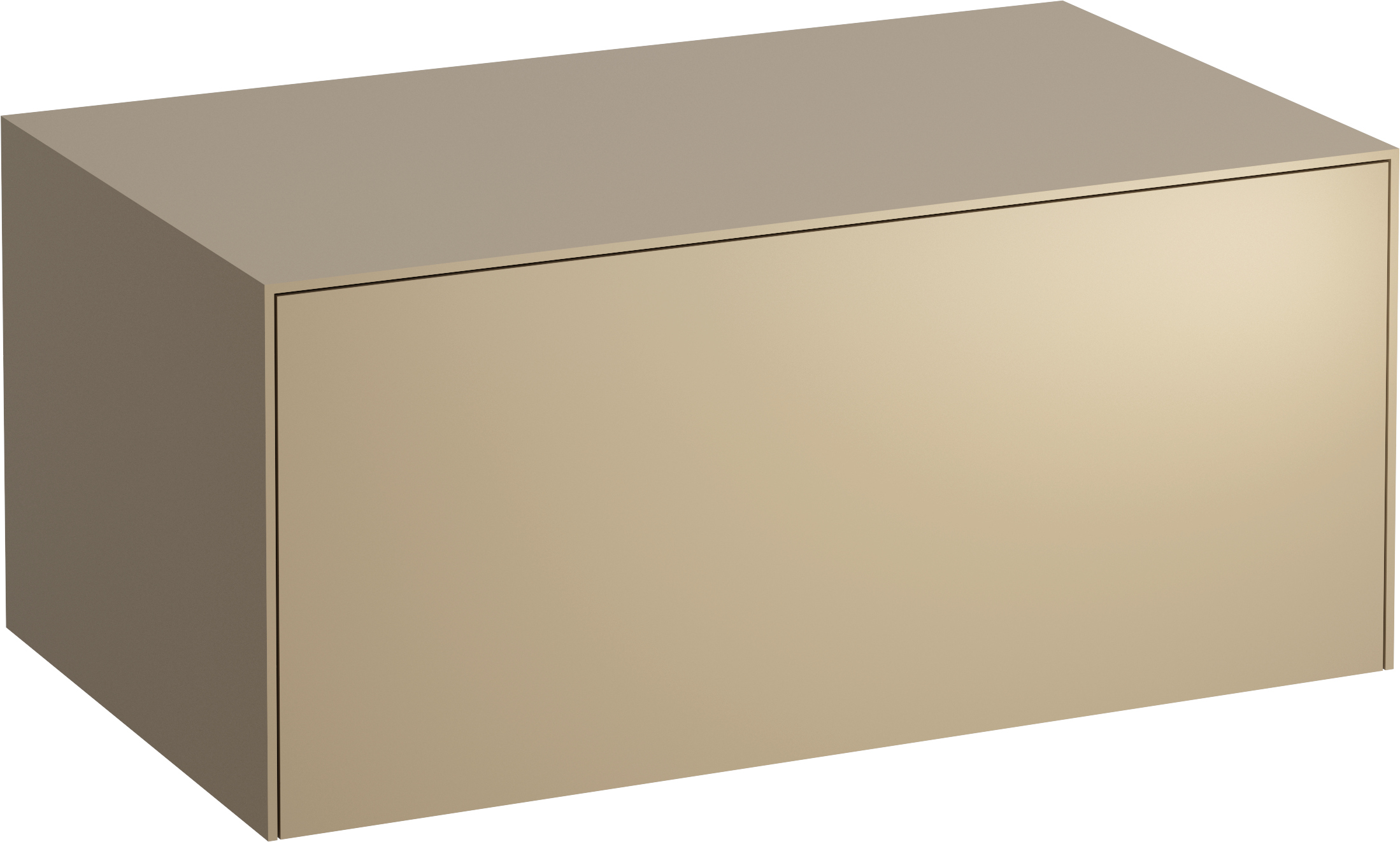 Laufen Sonar Schrank mit Arbeitsplatte 77.5x45.5x34 cm Unterschrank hängend gold H4054100340401
