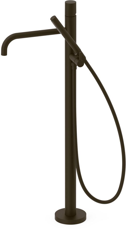 Tres Study Exclusive Badewannen- und Duscharmatur freistehend schwarz 26247006KMB