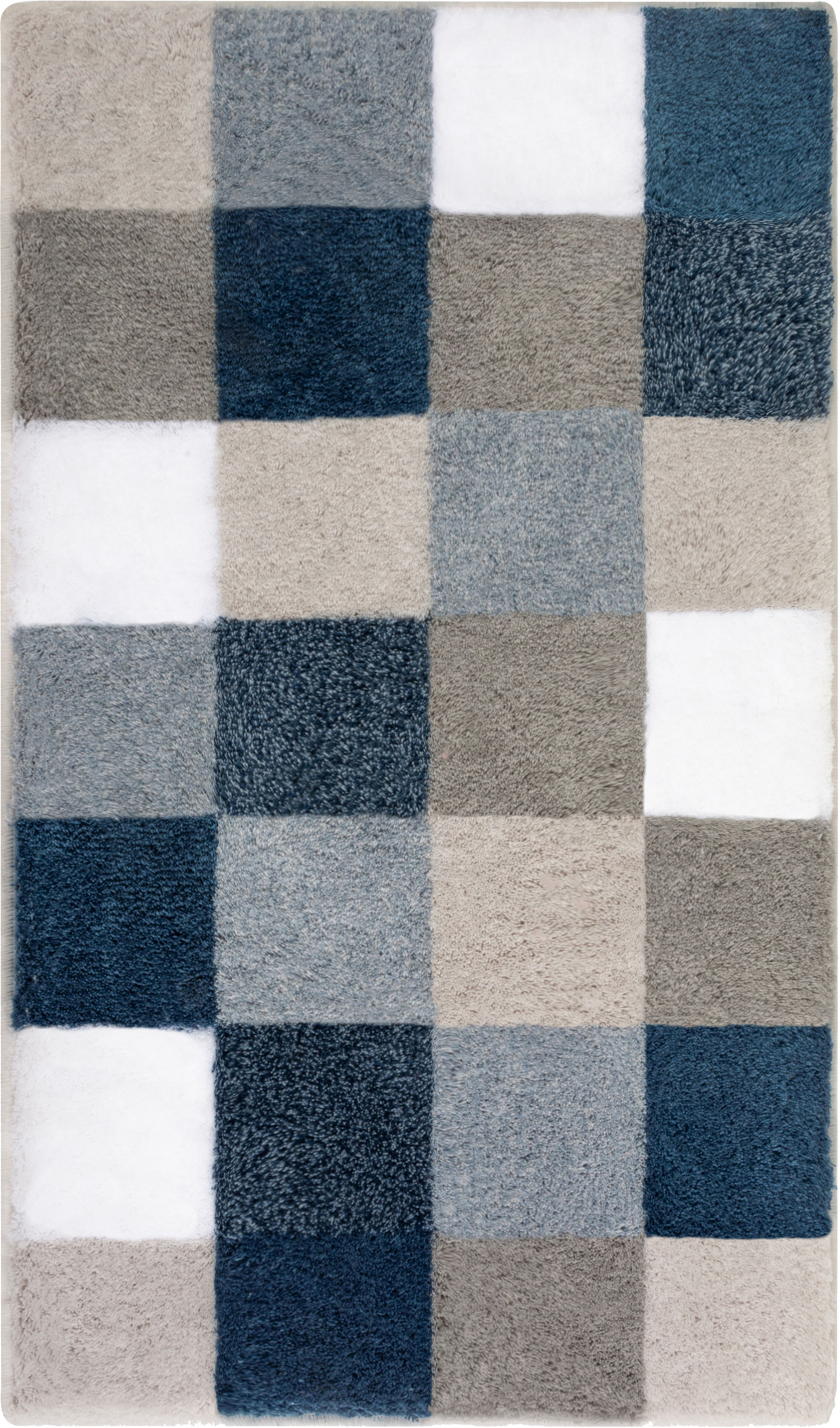 Kleine Wolke Caro Badezimmerteppich 120x70 cm rechteckig weiß-grau-beige-braun-schwarz-farbmischung 5426783225