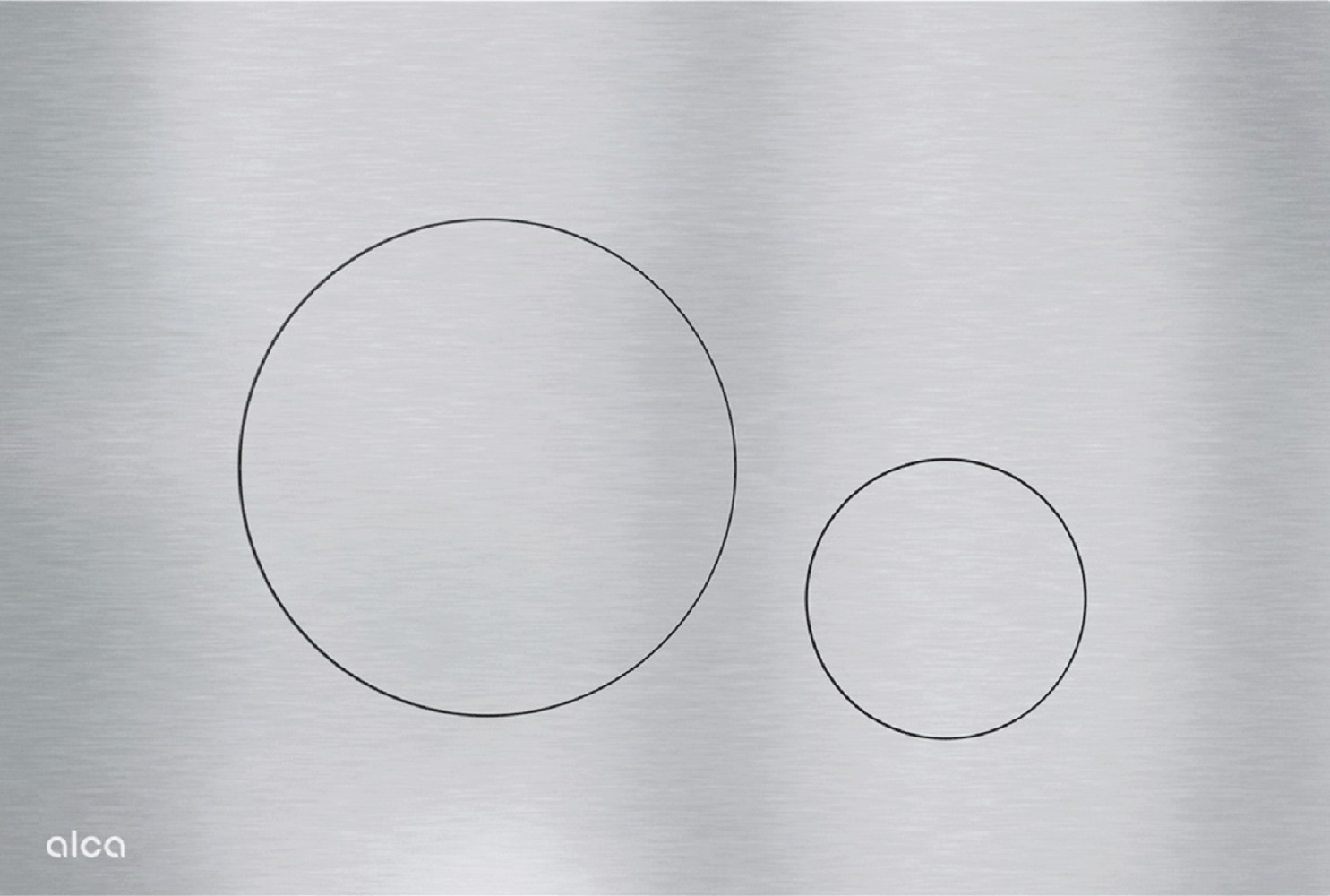 Alca Flat Betätigungsplatte für Toilette stahl TURN-ALUNOX