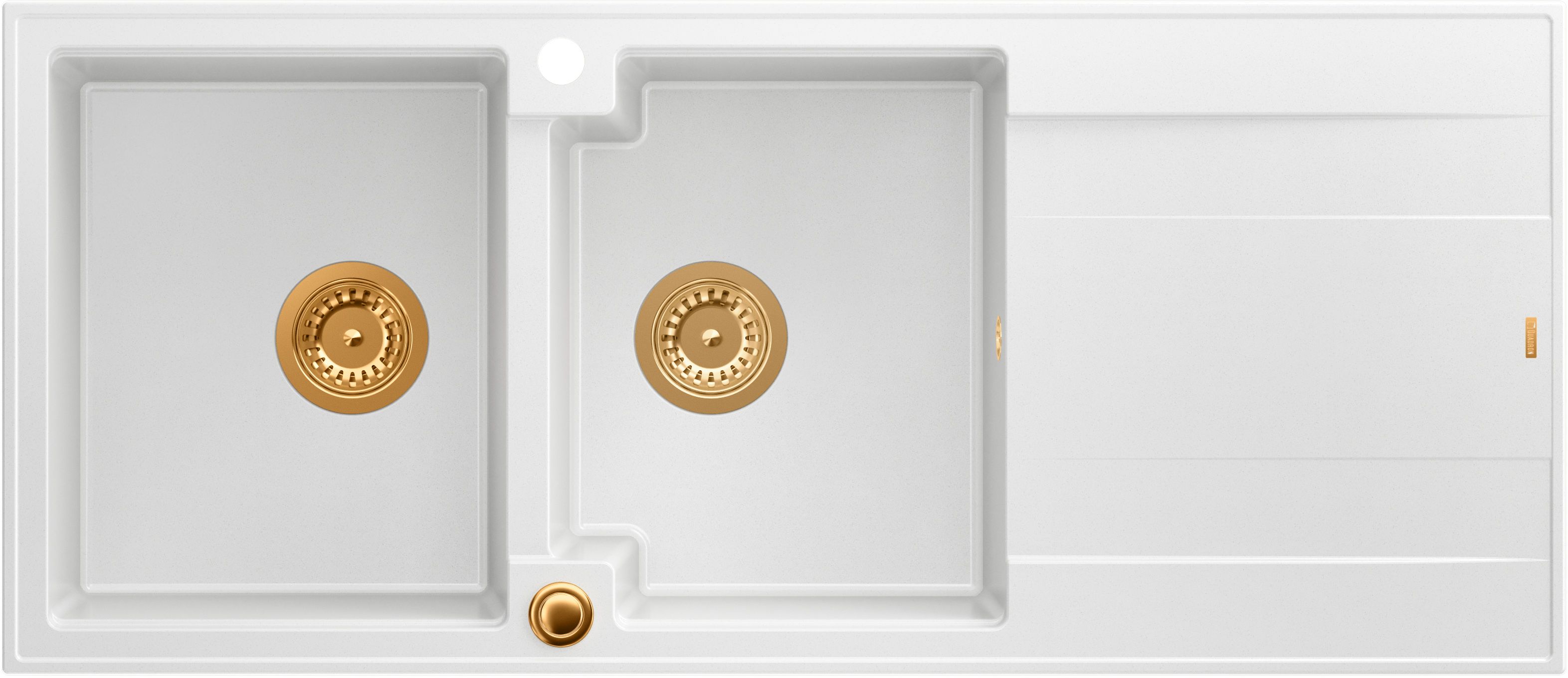 Quadron Evan GraniteQ-Spüle 116x50 cm weiß HQE11650U1_PVDC1_P2O