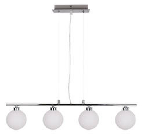 Candellux Raisa Pendelleuchte 4x40 W weiß-chrom 34-01399