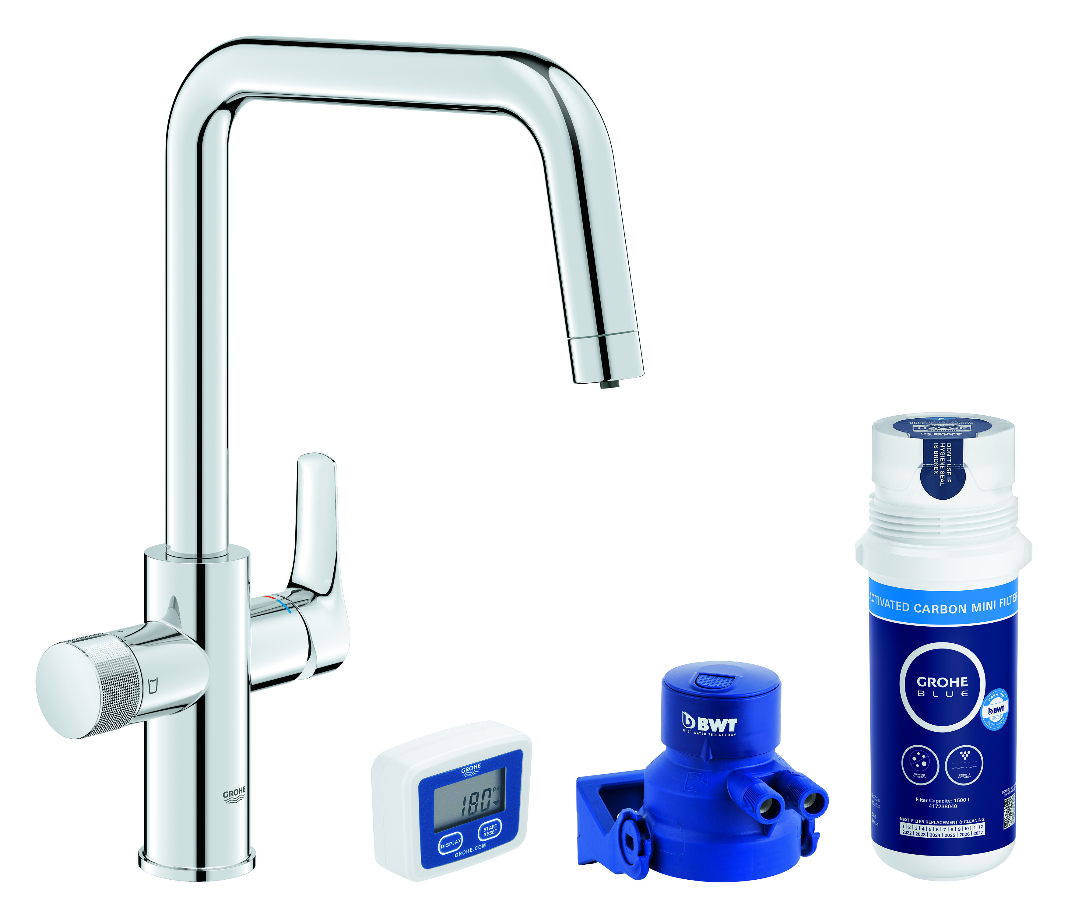 Grohe Blue Starterset mit Küchenarmatur Stehend chrom 30596000