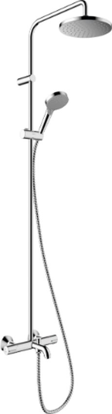 Hansgrohe Vernis Blend Duschset Wandmontage mit Thermostat mit Regenbrause chrom 26079000