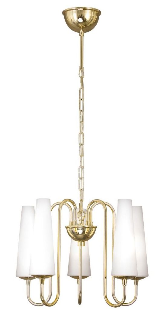 Zuma Line Magnum Pendelleuchte 5x40 W weiß-gold 1127