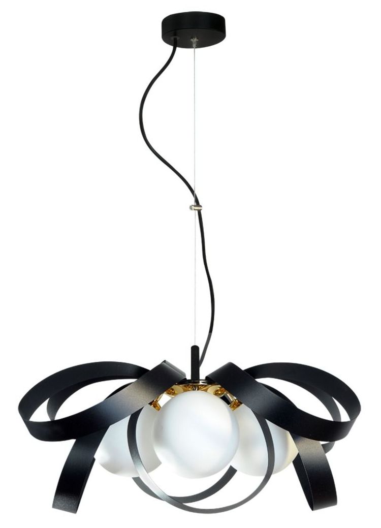 Zuma Line Nela Pendelleuchte 4x40 W weiß-schwarz-gold 1139