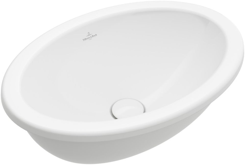 Villeroy & Boch Loop & Friends Waschbecken 50x36 cm oval Einbauwaschbecken weiß 4A610101