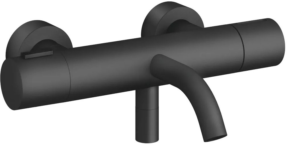 Dornbracht Meta Badewannen- und Duscharmatur Wandmontage mit Thermostat schwarz 34201979-33