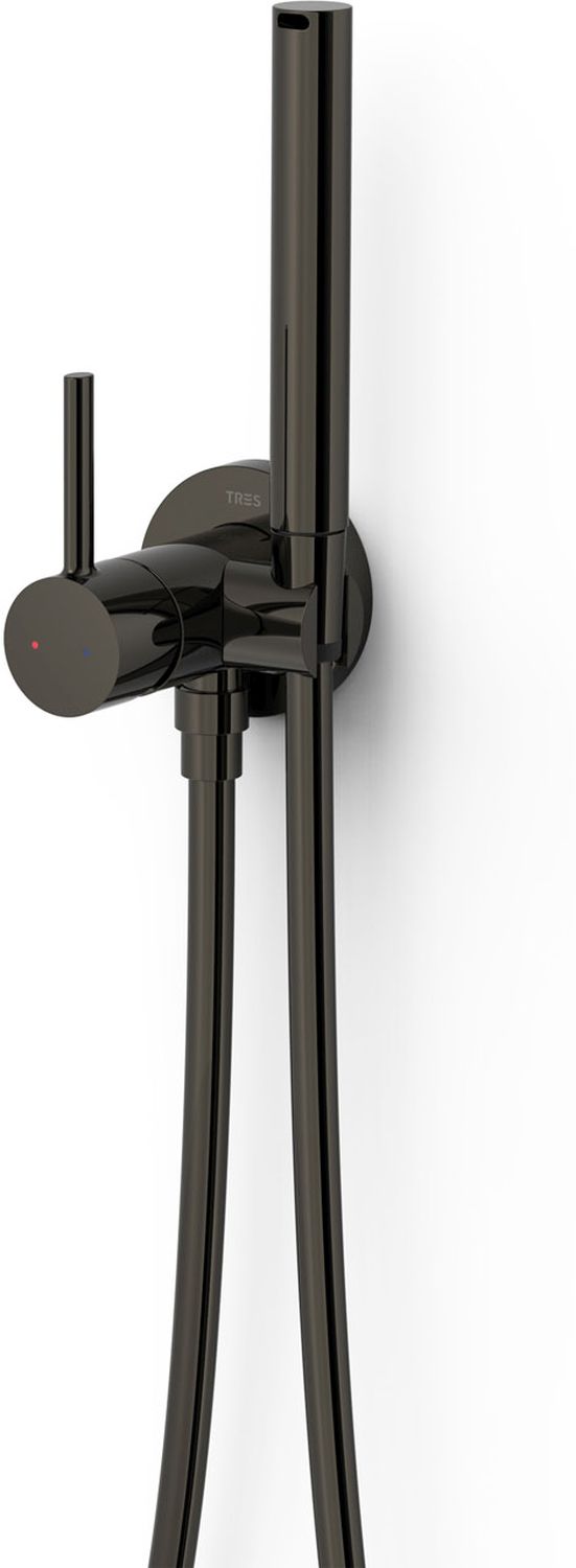 Tres Study Exclusive Bidet-Wasserhahn Unterputz schwarz 134123KM