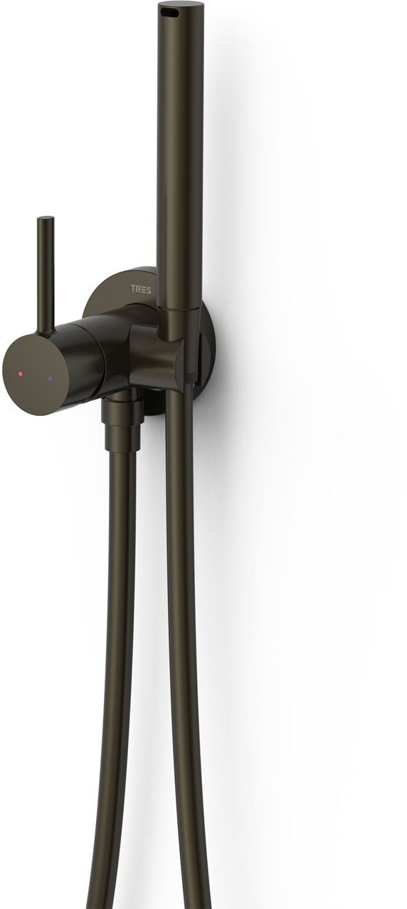 Tres Study Exclusive Bidetarmatur mit Duschset Unterputz || 134123KMB