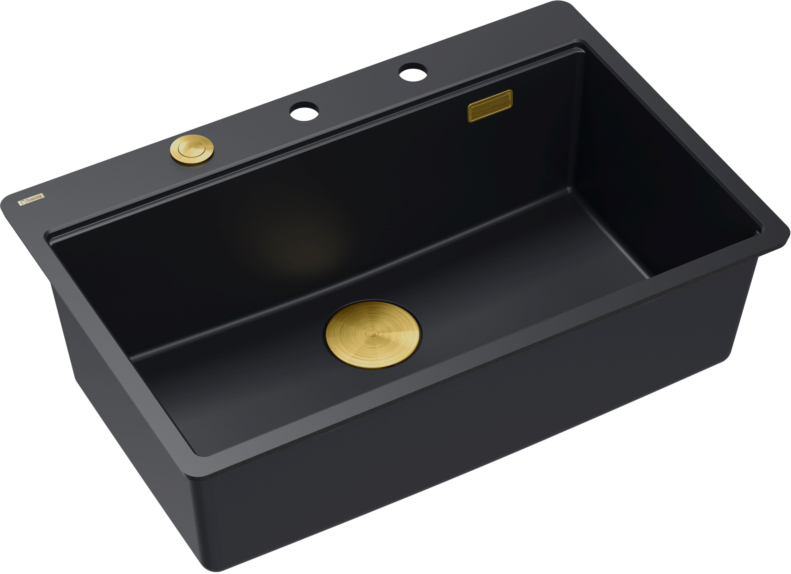 Quadron Marc GraniteQ-Spüle 75x49 cm schwarz HQM7650U7_FM_PVDG1