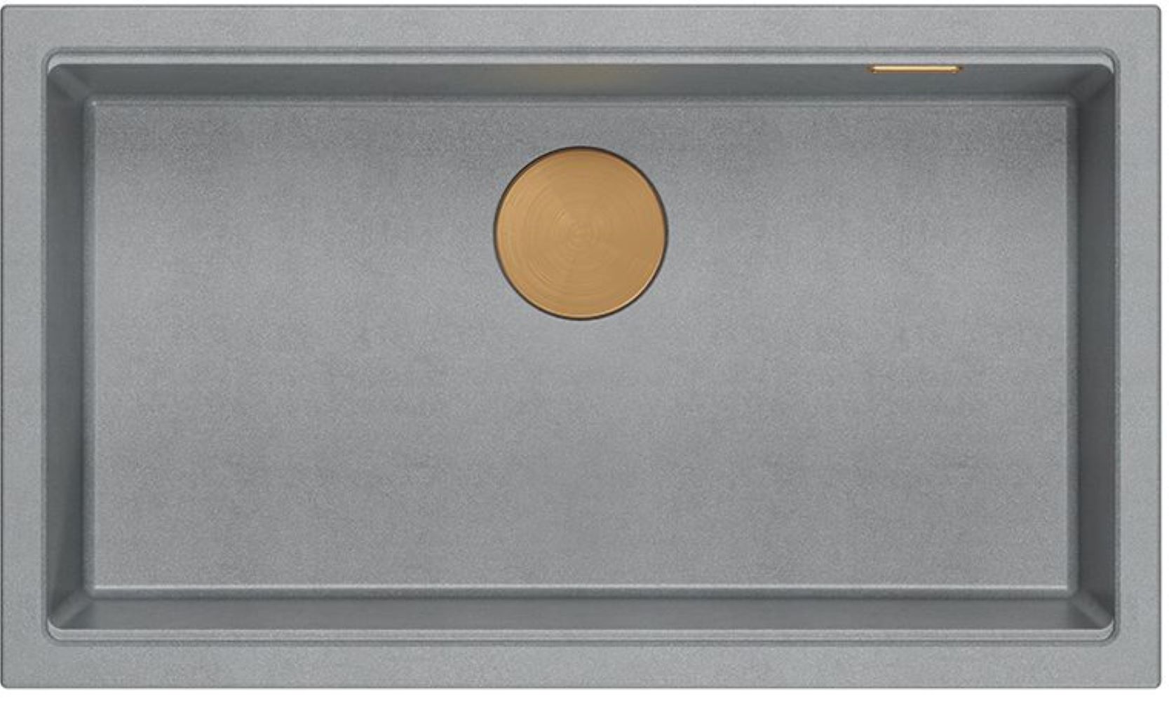 Quadron Logan graniteq-spüle 76x45 cm grau/graphit/onyx HQD7644U5_PVDC1_U