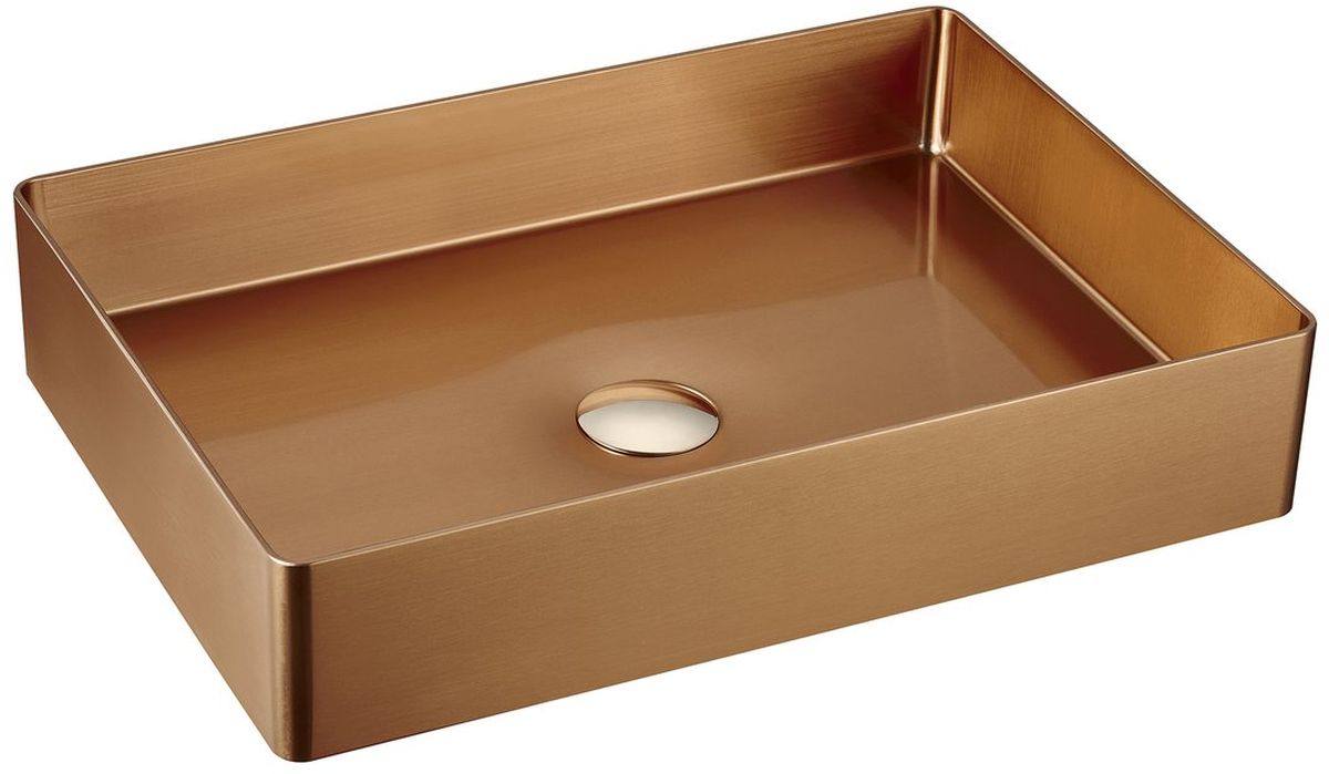 Sapho Aurum Waschbecken 50x35.2 cm rechteckig Aufsatzwaschbecken AU303