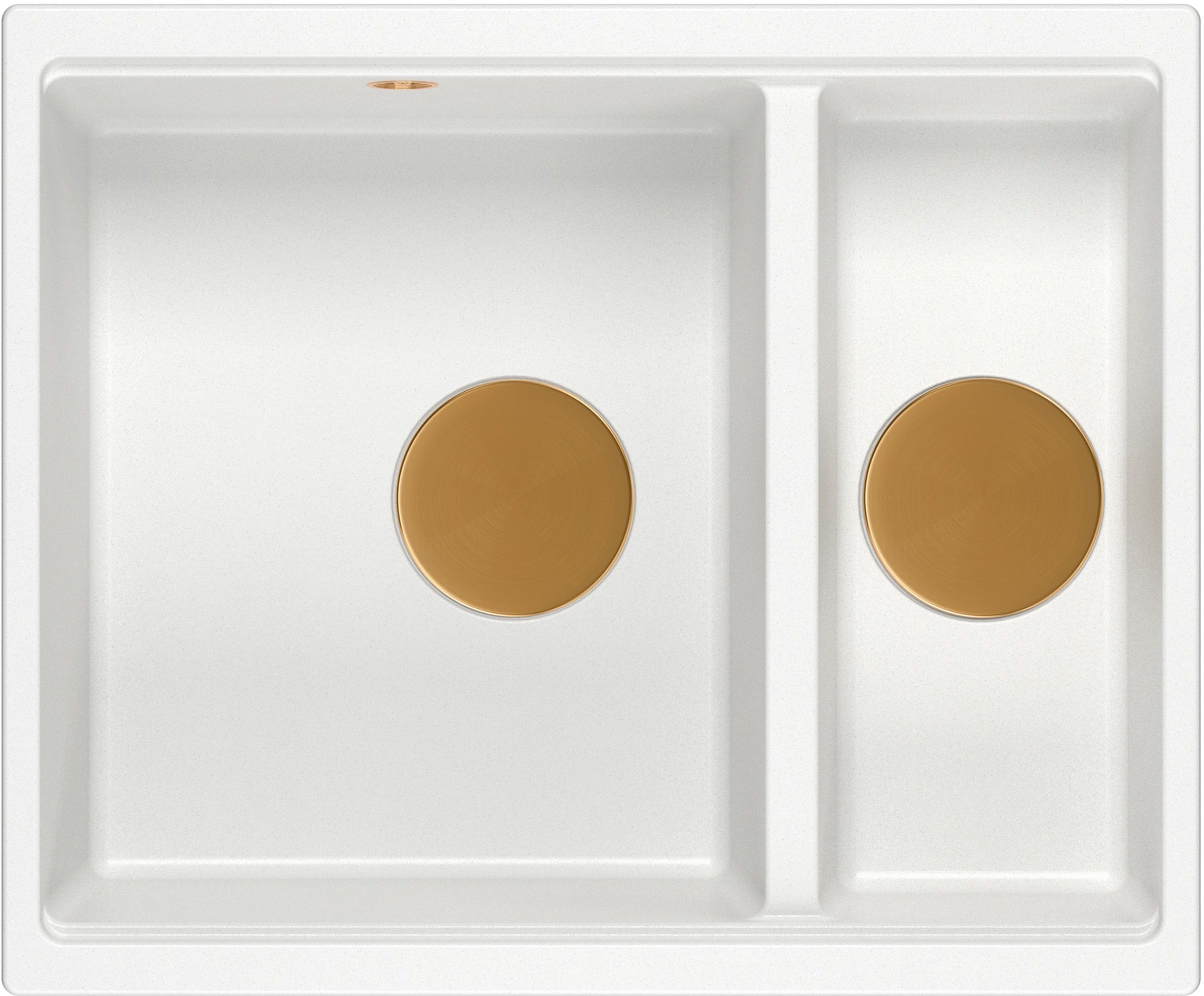 Quadron Logan graniteq-spüle 55x46 cm weiß HCQL5646U1-C1_U