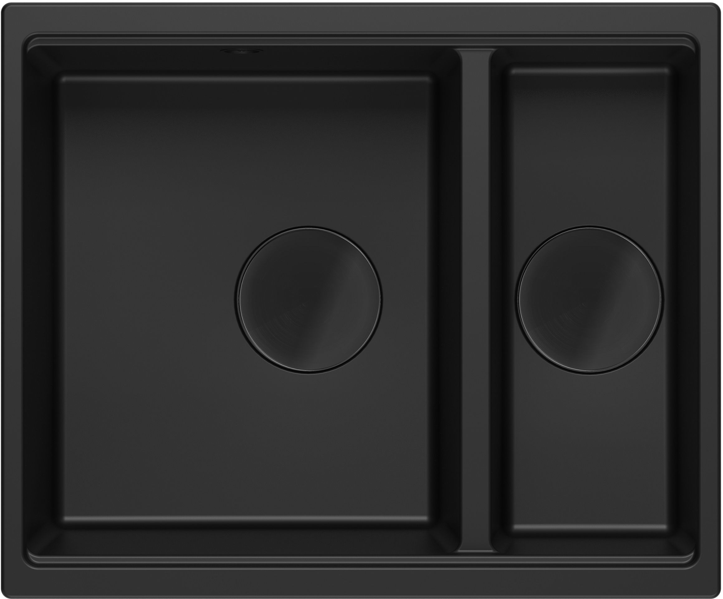 Quadron Logan GraniteQ-Spüle 55x46 cm schwarz HCQL5646U7-BLM_U