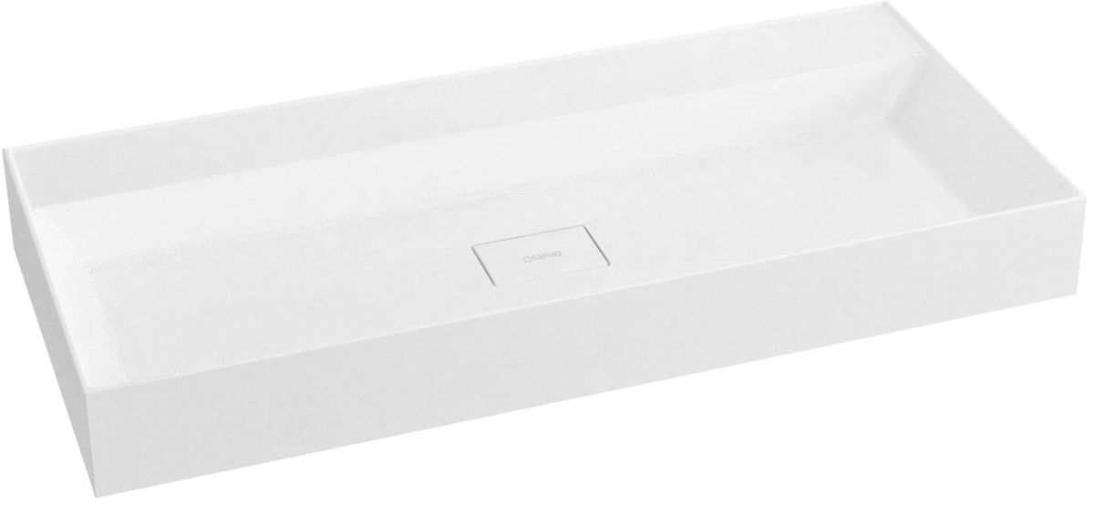 Sapho Godiva Waschbecken 96x44 cm rechteckig Klassisch-Möbel weiß GU096-0