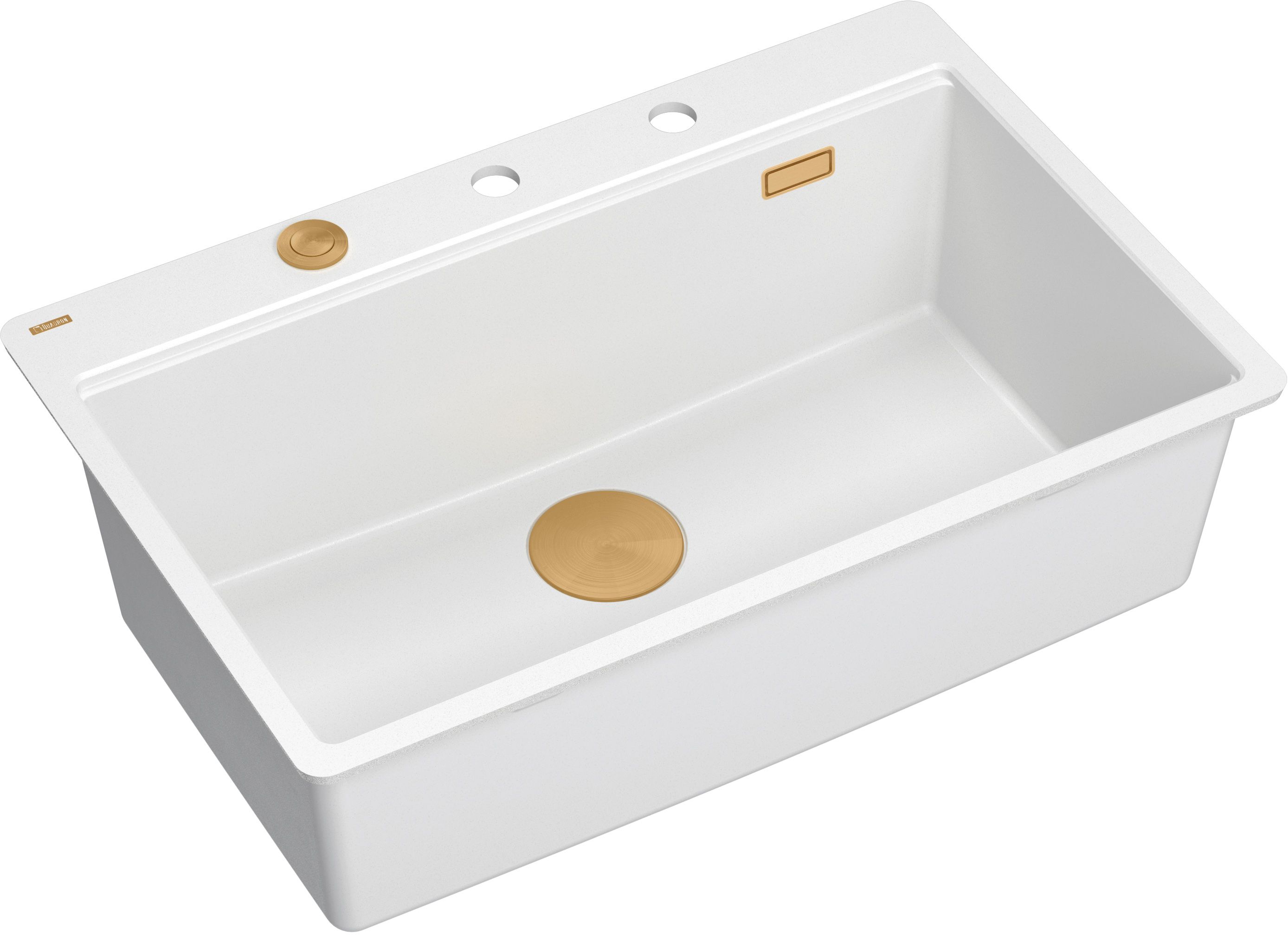 Quadron Marc GraniteQ-Spüle 75x49 cm weiß HQM7650U1_FM_PVDC1
