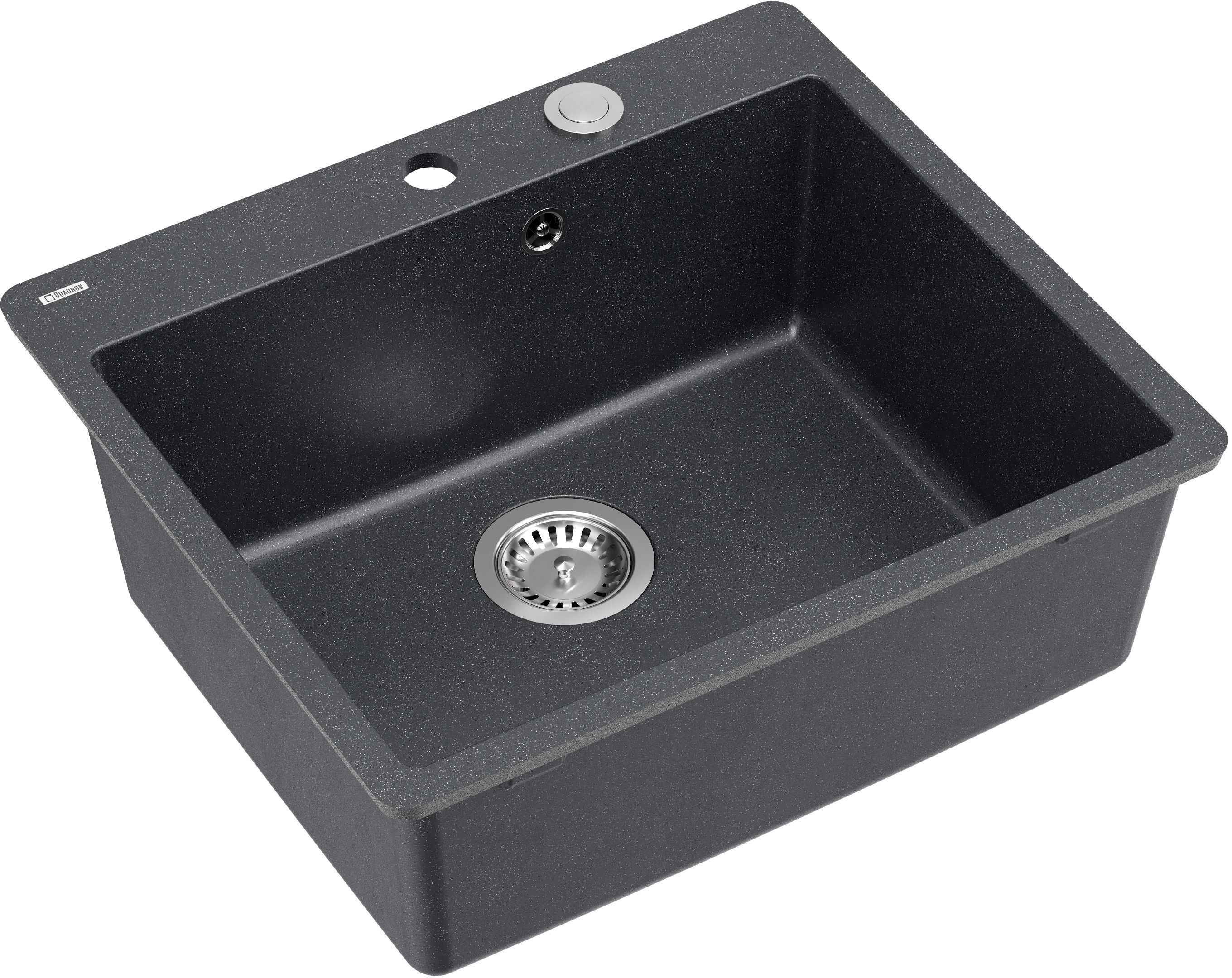 Quadron Morgan GraniteQ-Spüle 56.5x49.5 cm schwarz HB8304U8-FM_BS_P2O