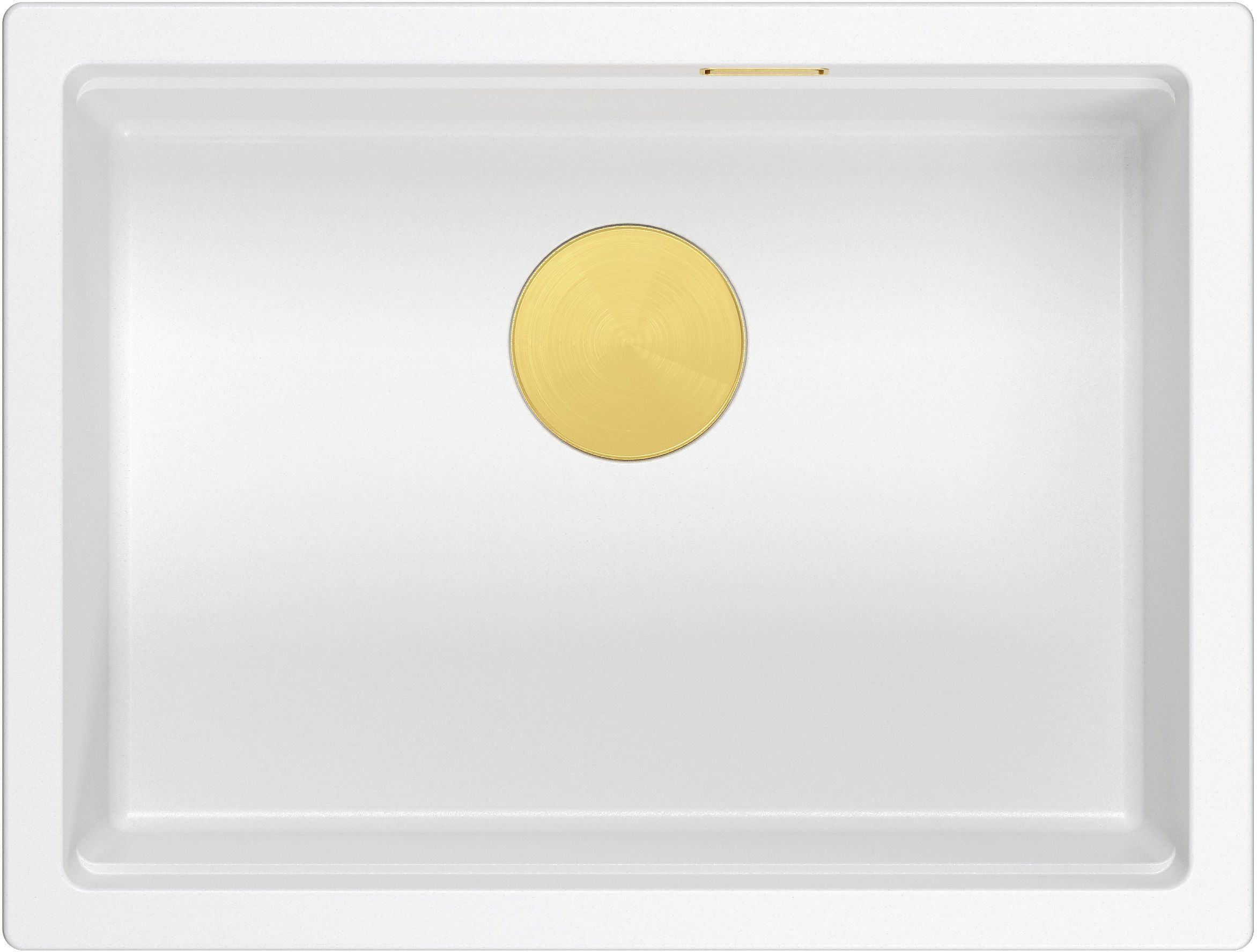 Quadron Logan GraniteQ-Spüle 56x45 cm weiß HQJ6045U1_PVDG1_U