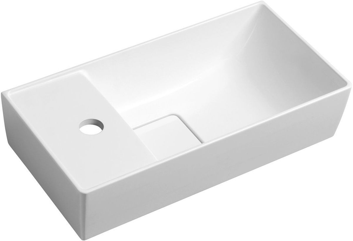Sapho Smart Waschbecken 47x24 cm rechteckig Klassisch-Möbel weiß MX475
