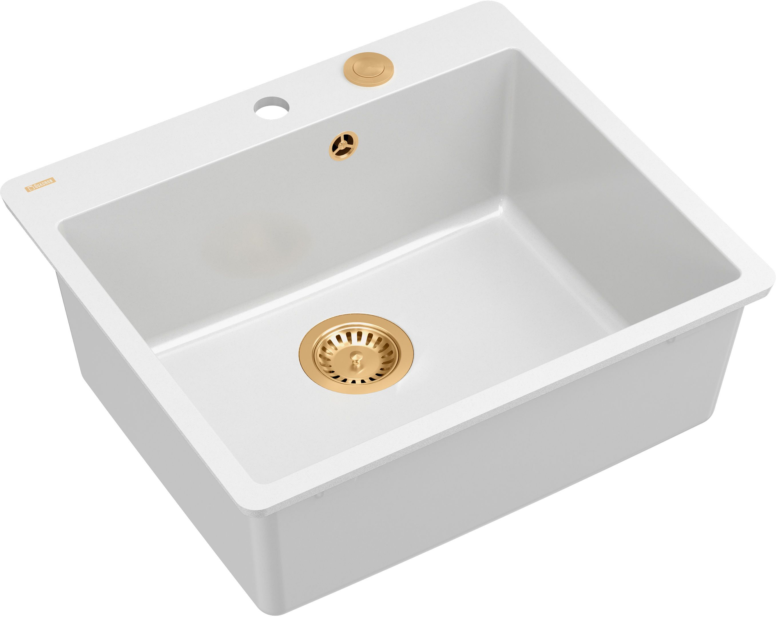 Quadron Morgan GraniteQ-Spüle 56.5x49.5 cm weiß HB8304U1-FM_C1_P2O