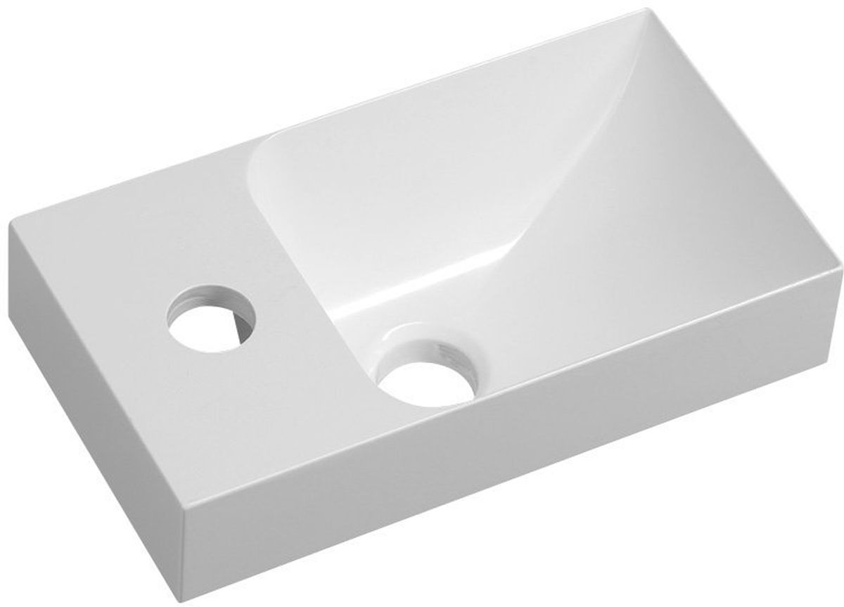 Sapho Small Waschbecken 30.8x17 cm rechteckig Klassisch-Möbel weiß PK300