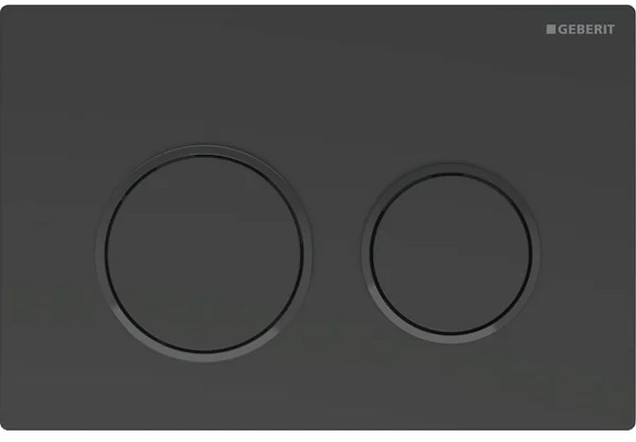 Geberit Omega20 Betätigungsplatte für Toilette schwarz 115.085.16.1