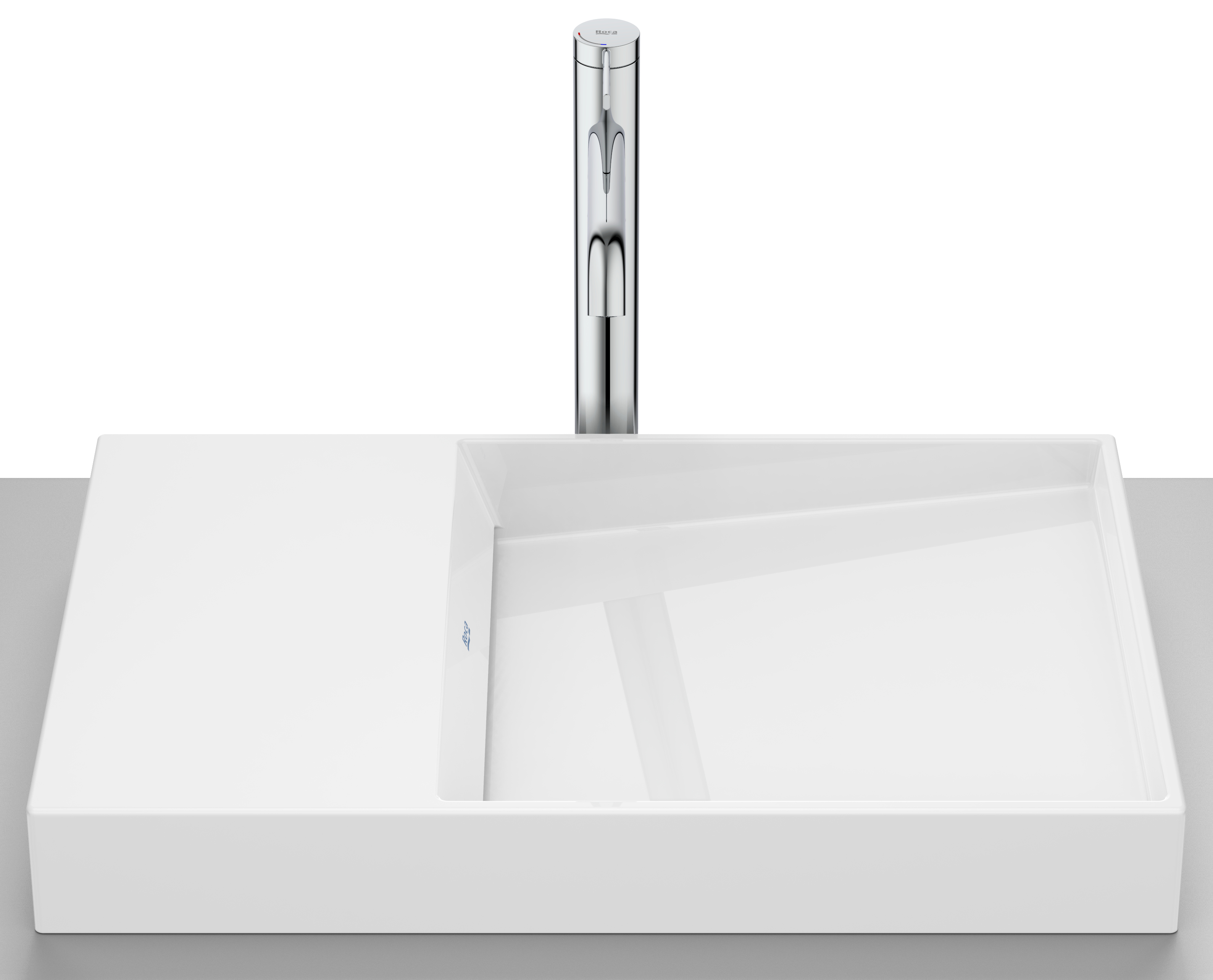 Roca Horizon Waschbecken 60x38 cm Aufsatzwaschbecken weiß A32727900B