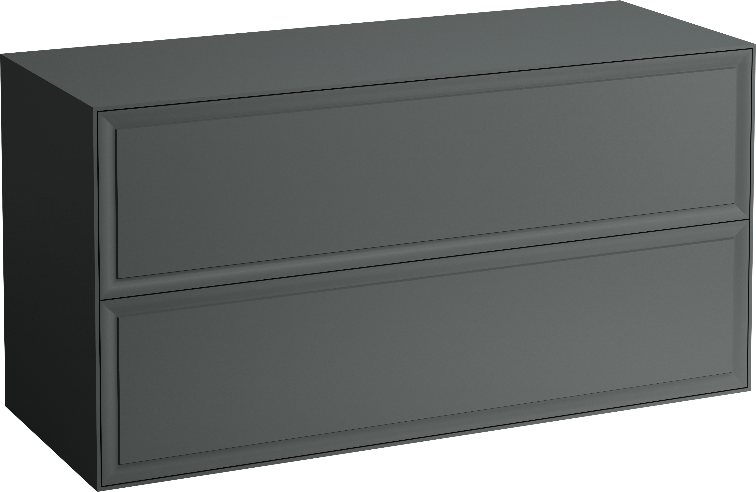 Laufen The New Classic Schrank mit Arbeitsplatte 117.5x45.5x60 cm Unterschrank hängend grau H4060260856271