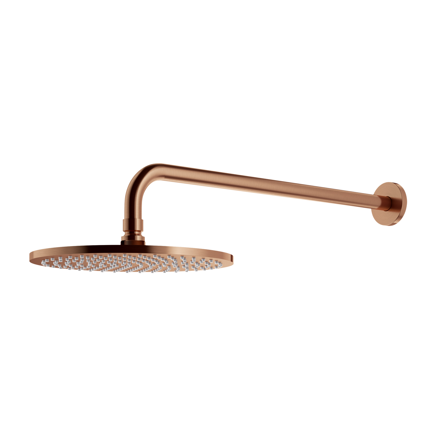 Omnires SlimLine Kopfbrause mit Arm 25.4x25.4 cm rund kupfer WGSET1CPB