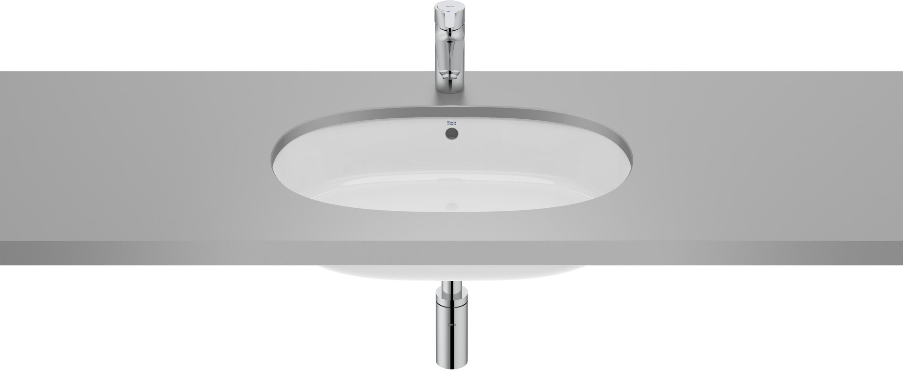 Roca Gap Waschbecken 55x35 cm oval Unterbauwaschbecken weiß A3270YC000