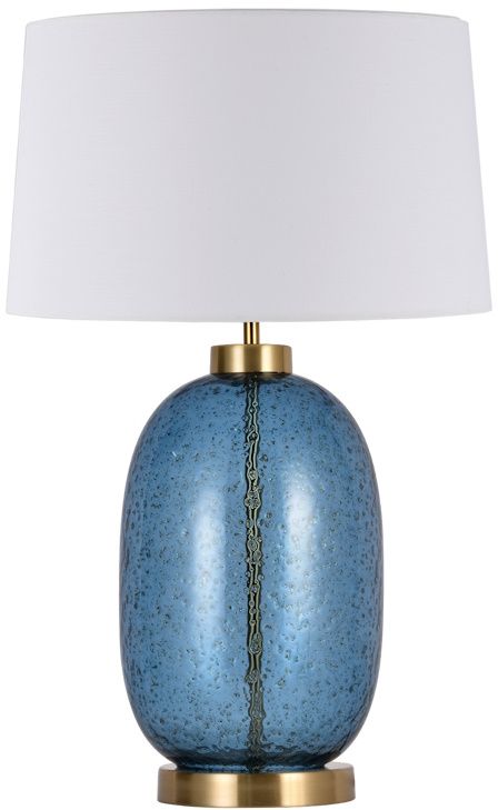 Light Prestige Amur Tischlampe 1x60 W weiß-blau LP-919/1TBLUE