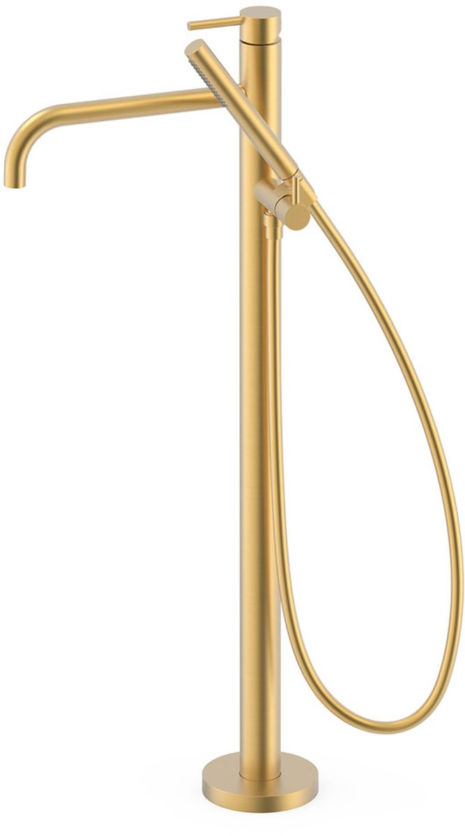 Tres Study Exclusive Badewannen- und Duscharmatur freistehend gold 26247005OM