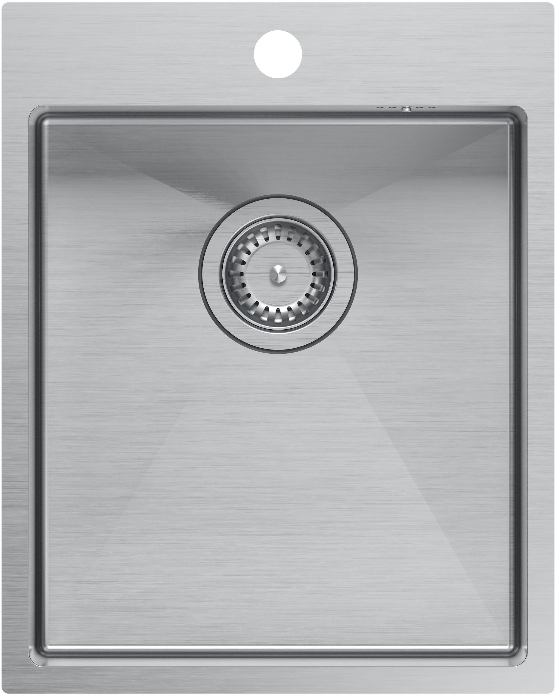 Quadron Russel Stahlspüle mit Siphon 50x40 cm HB4050BS