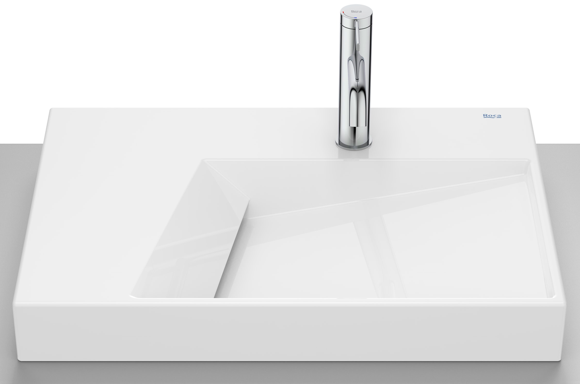 Roca Horizon Waschbecken 60x42 cm Aufsatzwaschbecken weiß A327276S0B