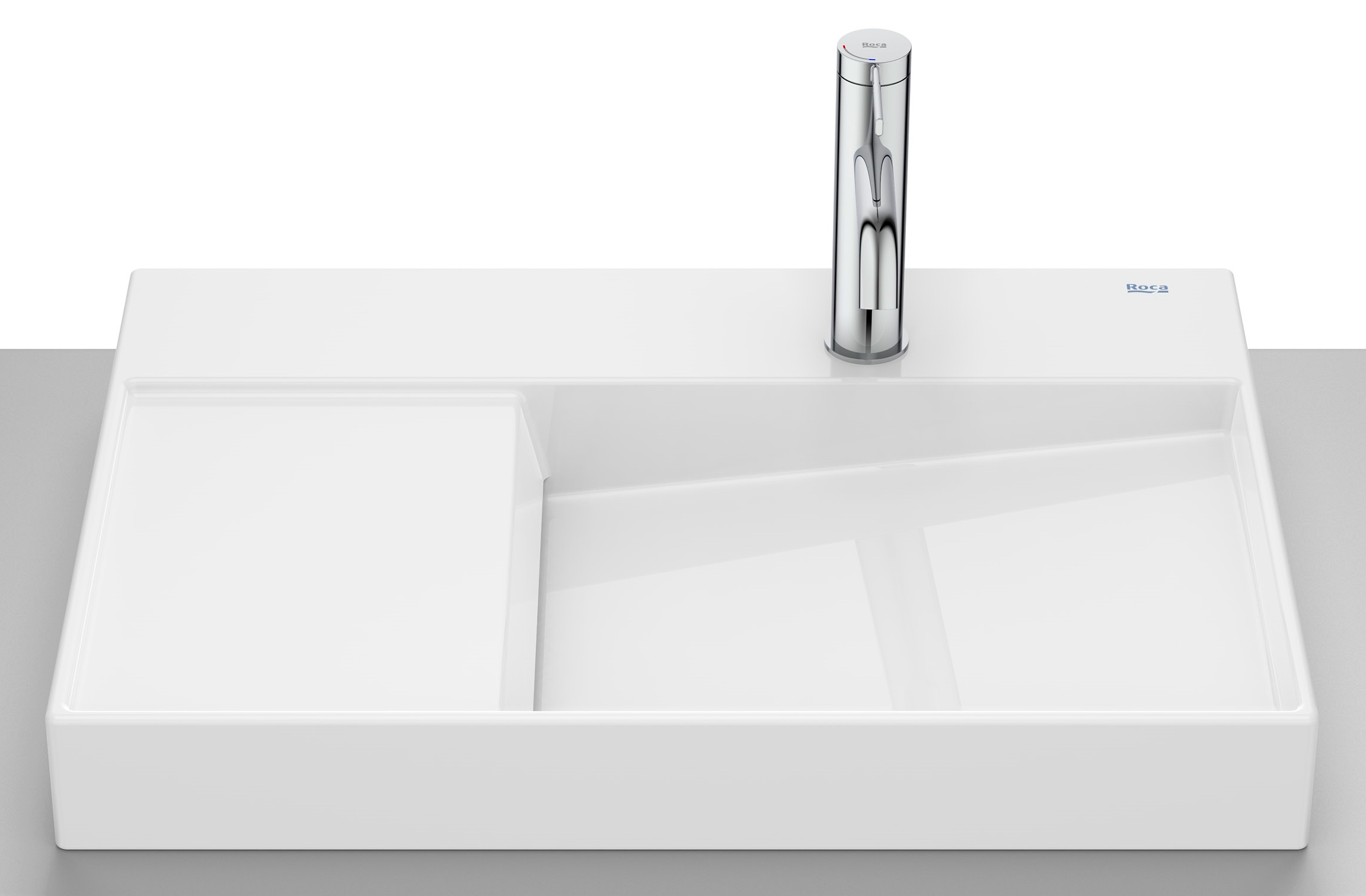 Roca Horizon Waschbecken 60x42 cm Aufsatzwaschbecken weiß A327274S0B