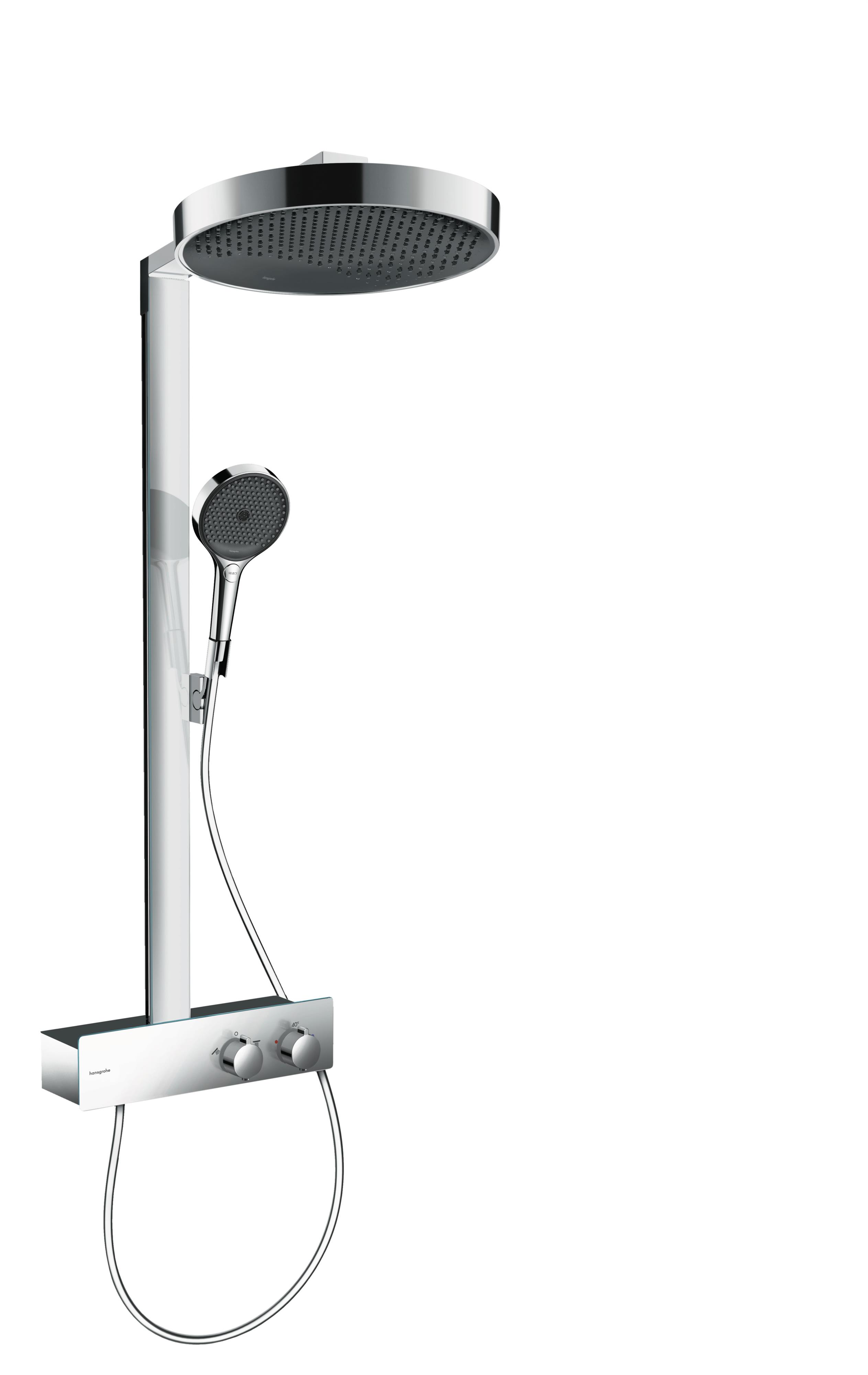 Hansgrohe Rainfinity Duschset Wandmontage mit Thermostat mit Regenbrause chrom 26853000