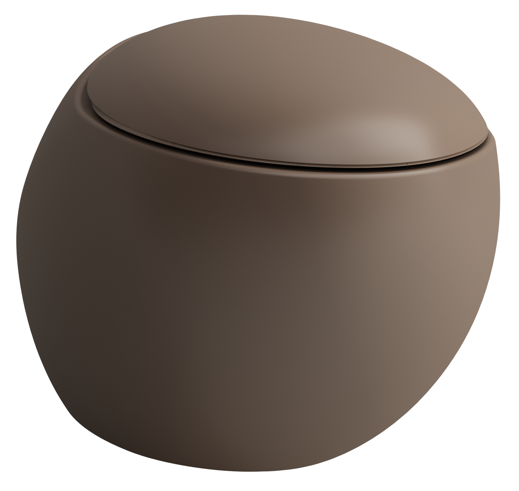Laufen Il Bagno Alessi WC-Becken hängend Spülrandlos braun Matte H8209711880001