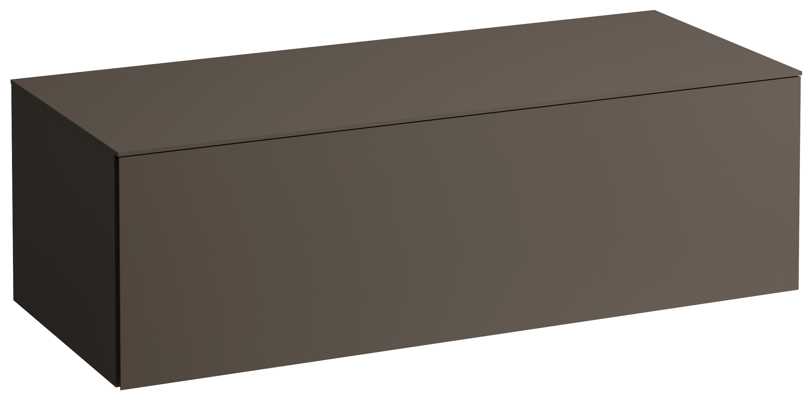 Laufen Il Bagno Alessi Schrank mit Arbeitsplatte 120x50x37 cm Unterschrank hängend kastanie H4303000974291