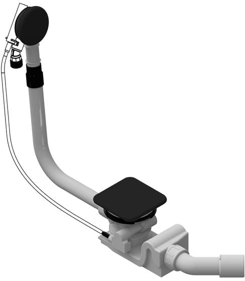 Kaldewei Conoduo Badewannensiphon schwarz 687772020676