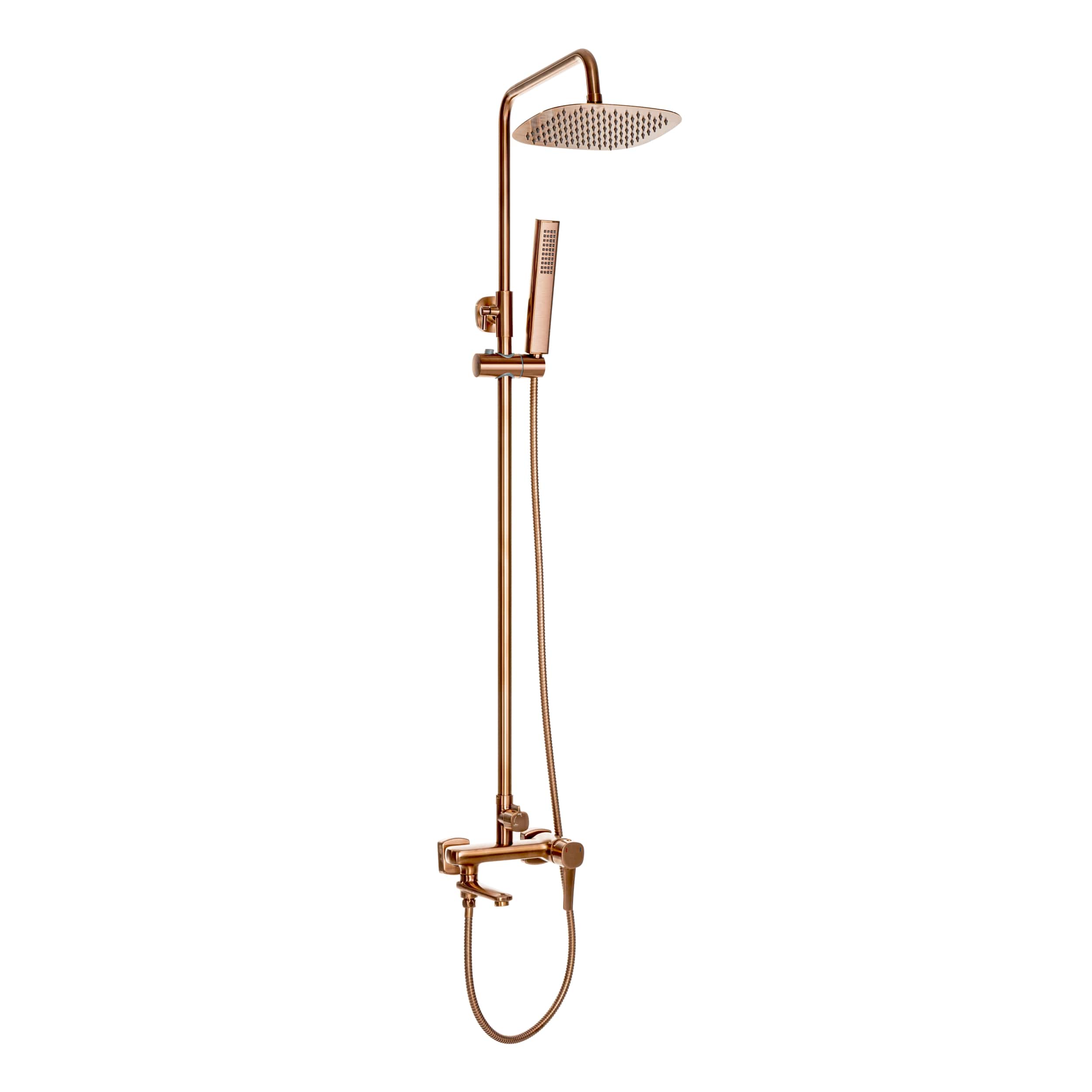 Invena Glamour Duschset Wandmontage kupfer AU05B14