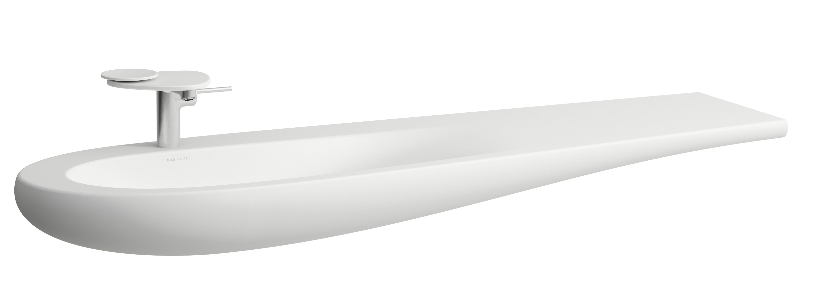 Laufen Il Bagno Alessi Waschbecken 160x50 cm Klassisch-Möbel weiß matte H8149717571041